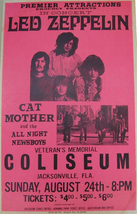 Serious Buyer Announces His Search for Original 1969 Led Zeppelin Jacksonville Coliseum Boxing ...