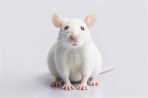 Free AI Image | Closeup on white rat