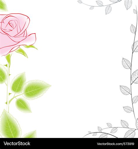 Rose border Royalty Free Vector Image - VectorStock