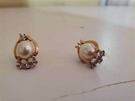 Pearl and Diamond Stud Earrings - Assiter Auctioneers