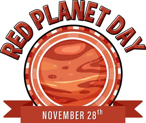 Red planet day poster template 12822016 Vector Art at Vecteezy