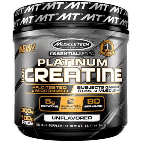 Muscletech Platinum 100% Creatine - Bodytech Supplements