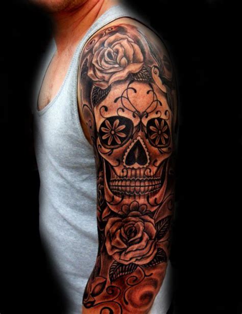 Best 25+ Skull sleeve tattoos ideas on Pinterest | Leg tattoos, Chicano ...