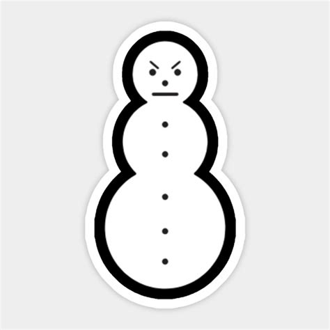 Angry Snowman Shirt Young Jeezy The Snowman - Angry Snowman - Sticker ...