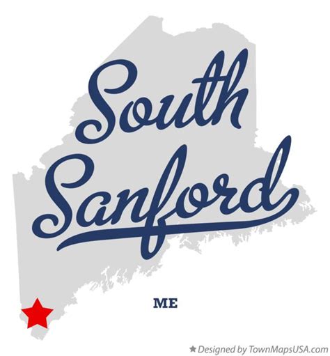 Map of South Sanford, ME, Maine