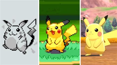 Catching Pikachu In EVERY Pokemon Game! - YouTube