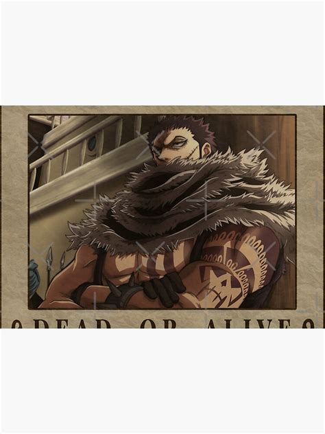 "Charlotte Katakuri Wanted One Piece Katakuri Bounty Poster" Mask for ...