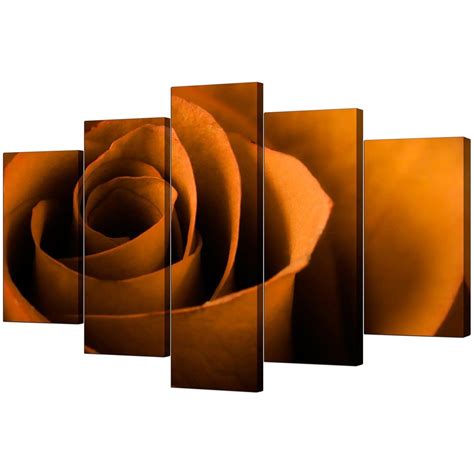 15 Best Ideas Orange Canvas Wall Art