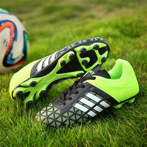 2019 Boys Kids Football Boots FG Soccer Shoes for Children PU Leather ...