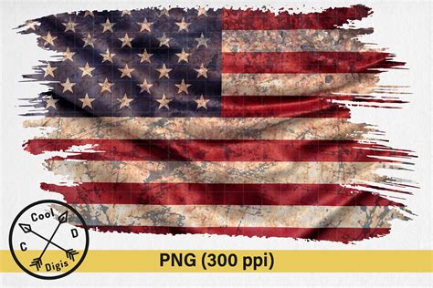 American Flag Distressed USA Patch Graphic by Cool Digis · Creative Fabrica