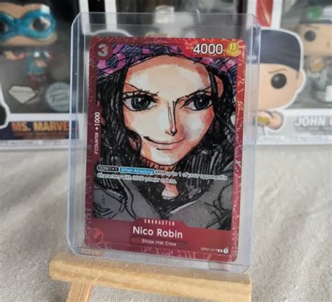 ONE PIECE CARD Game - Nico Robin - OP01-017 - ""RED"" Promo R - ENG - NM $7.55 - PicClick