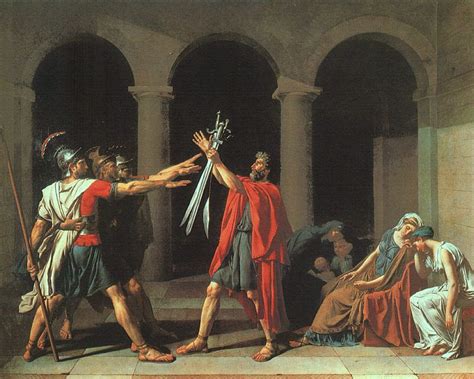 Jacques-Louis David The Oath of the Horatii Painting ...