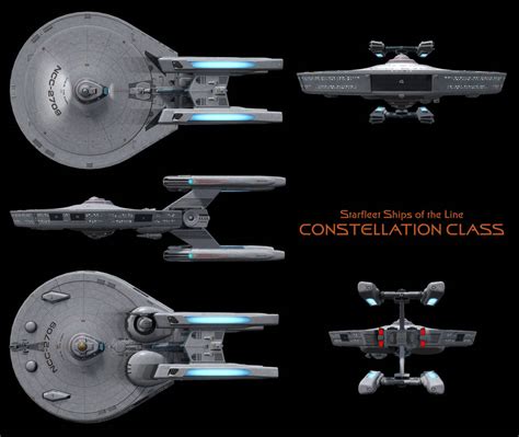 Constellation Class Starship - High Resolution by Enethrin on DeviantArt