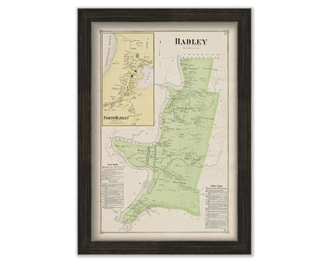 Town of HADLEY, Massachusetts 1873 Map