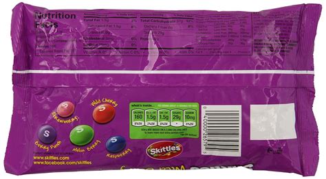 Wild Berry Skittles Nutrition Label | Besto Blog