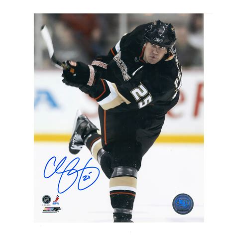 CHRIS PRONGER Signed Anaheim Ducks 8 X 10 Photo - 70173 - NHL Auctions