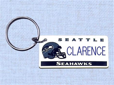 Personalized Seattle Seahawks keychain key ring