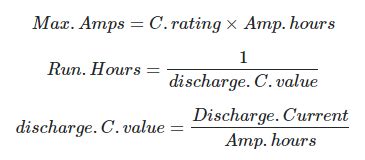 batteries - Battery Amp-Hours and C-rating (need clarification on ...