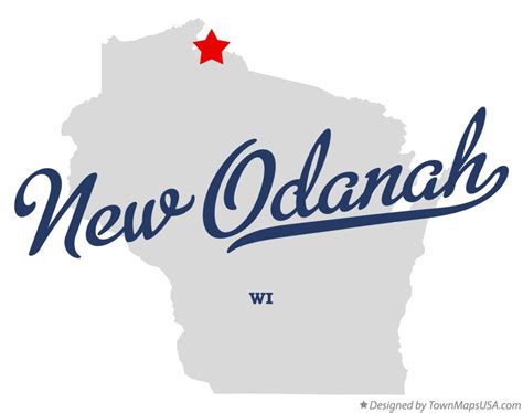 Map of New Odanah, WI, Wisconsin