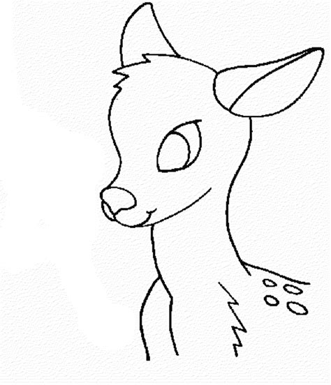 Easy Drawing Deer Head | Free download on ClipArtMag