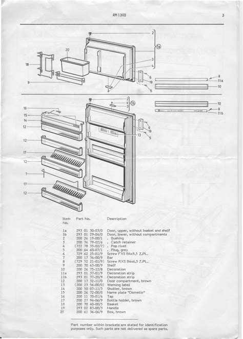 Dometic Rv Refrigerator Parts Diagram