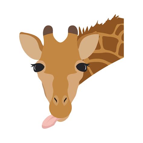 Free Cute Giraffe Head Cartoon Illustration 23353861 PNG with ...