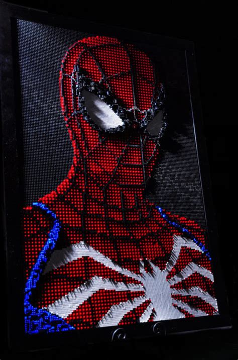 Advanced Suit Spider-Man, A Lego Mosaic - EverydayBricks