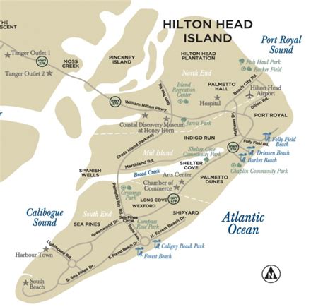 Maps Of Hilton Head Island, South Carolina - Hilton Head Florida Map ...