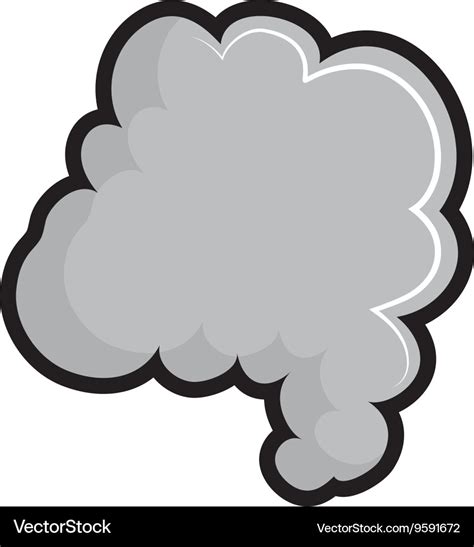 Smoke icon fog design graphic Royalty Free Vector Image