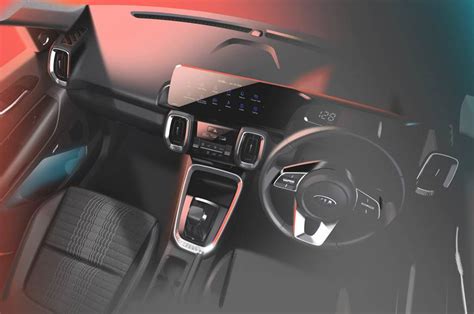 Kia Sonet production car interior previewed in official sketches | Autocar India