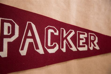 Vintage Packer Collegiate Institute Felt Flag