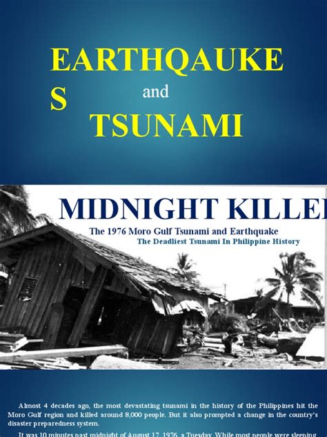 Moro Gulf Earthquake and Tsunami | PDF | Earthquakes | Tsunami