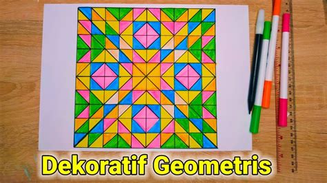 Cara Membuat Gambar Dekoratif Geometris - YouTube