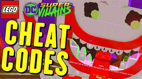 LEGO DC Super Villains All Cheat Codes (Characters) - YouTube