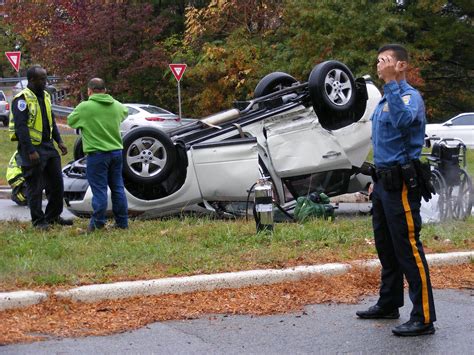 Rollover Motor Vehicle Accident at Century Road in Paramus Closes Route 17 North