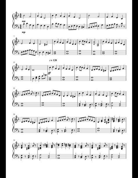 Ode to Bendy Piano sheet music for Piano download free in PDF or MIDI