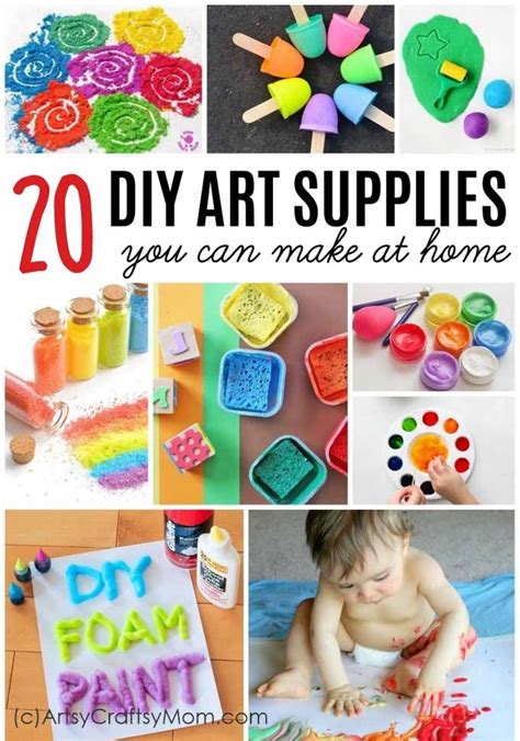 20 DIY Art Materials You Can Make at Home - Artsy Craftsy Mom