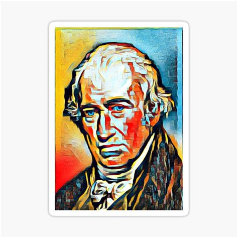 "James Watt Artwork | James Watt Portrait | James Watt Wall Art " Sticker for Sale by ...