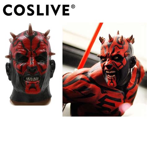 Coslive Darth Maul Mask Star Wars Darth Maul Cosplay Latex Mask ...