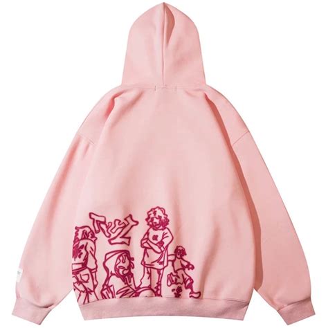 Pink Graphic Hoodie - Etsy