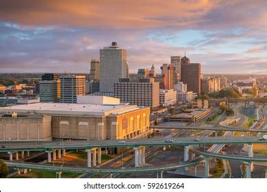 Aerial View Downtown Memphis Skyline Tennessee Stock Photo 592619264 | Shutterstock