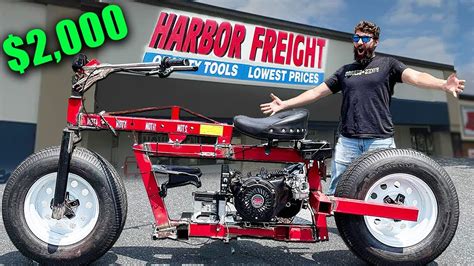 I Built a Motorcycle from Harbor Freight Parts - YouTube