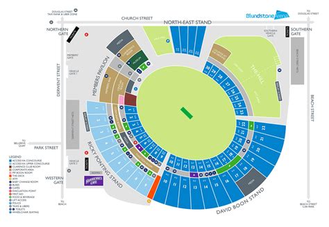 Bellerive Oval (Blundstone Arena) Seating Chart - Seating plans of ...