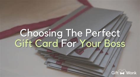 Choosing the Perfect Gift Card for Your Boss