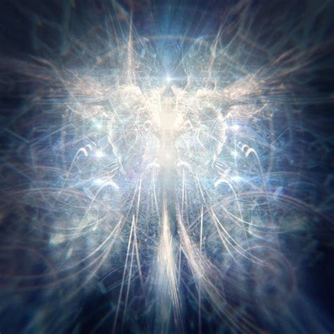 Celestial Angel Entity Radiating in Abstract Mystical Space Stock ...