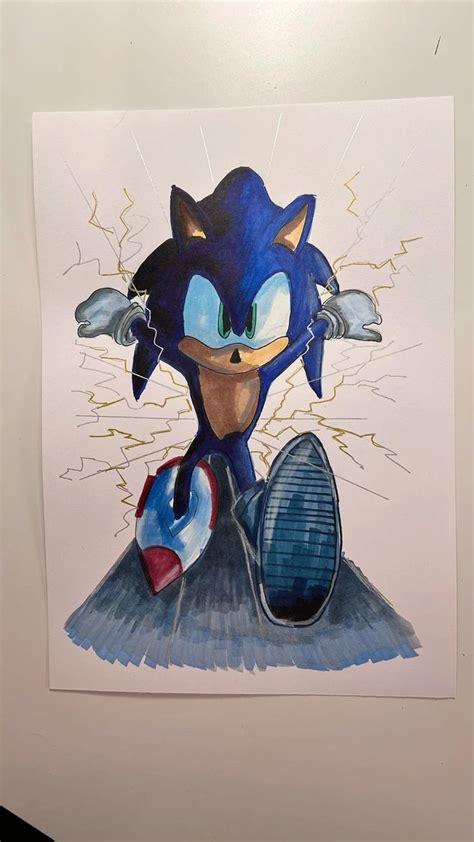 #SonictheHedgehog #Sonic #speed | Drawings, Sonic the hedgehog, Sonic