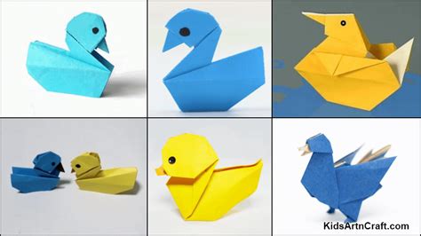 How To Make An Origami Duck With Kids - Kids Art & Craft