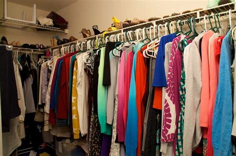 Messy unorganized closet full of clothes — Stock Photo © djarvik #2409713