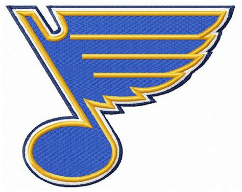 St. Louis Blues logo embroidery design