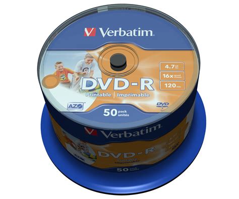 Verbatim 43533 blank DVD 4.7 GB DVD-R 50 pc(s) – Transparent